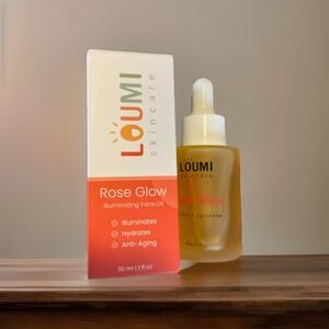 LOUMI Skincare Rose Glow Illuminating Face Oil 30‎ ml NIB + GIFT
